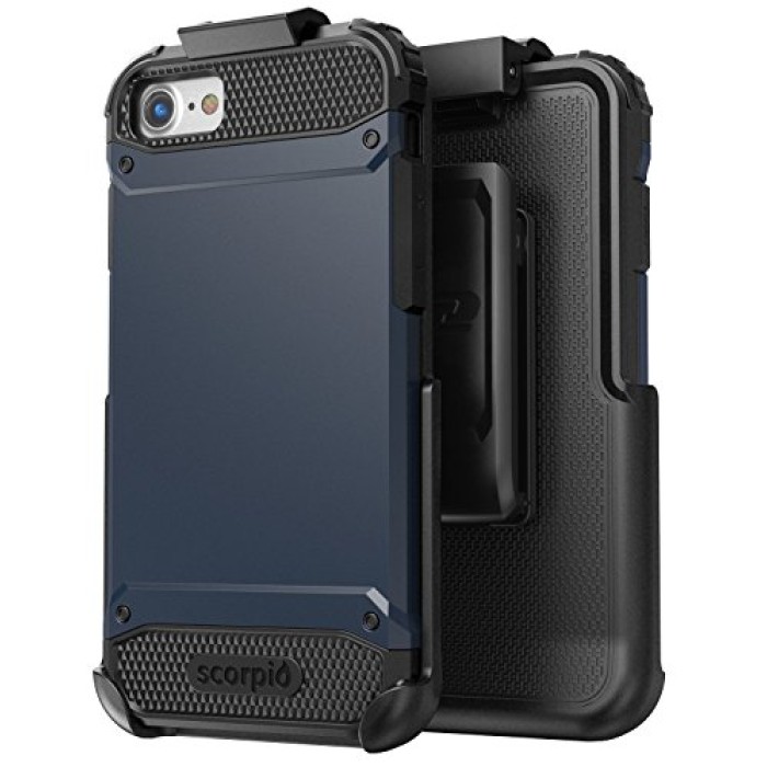 iPhone 7 Plus Scorpio R7 Case and Holster Blue