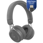 Bluetooth headphones with Lightning Connector On Ear Wired Bluetooth Grey