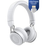 Bluetooth headphones with Lightning Connector On Ear Wired Bluetooth White