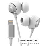 Thore MFi Lightning Earbuds with Remote & Mic - Silver (Pouch included)