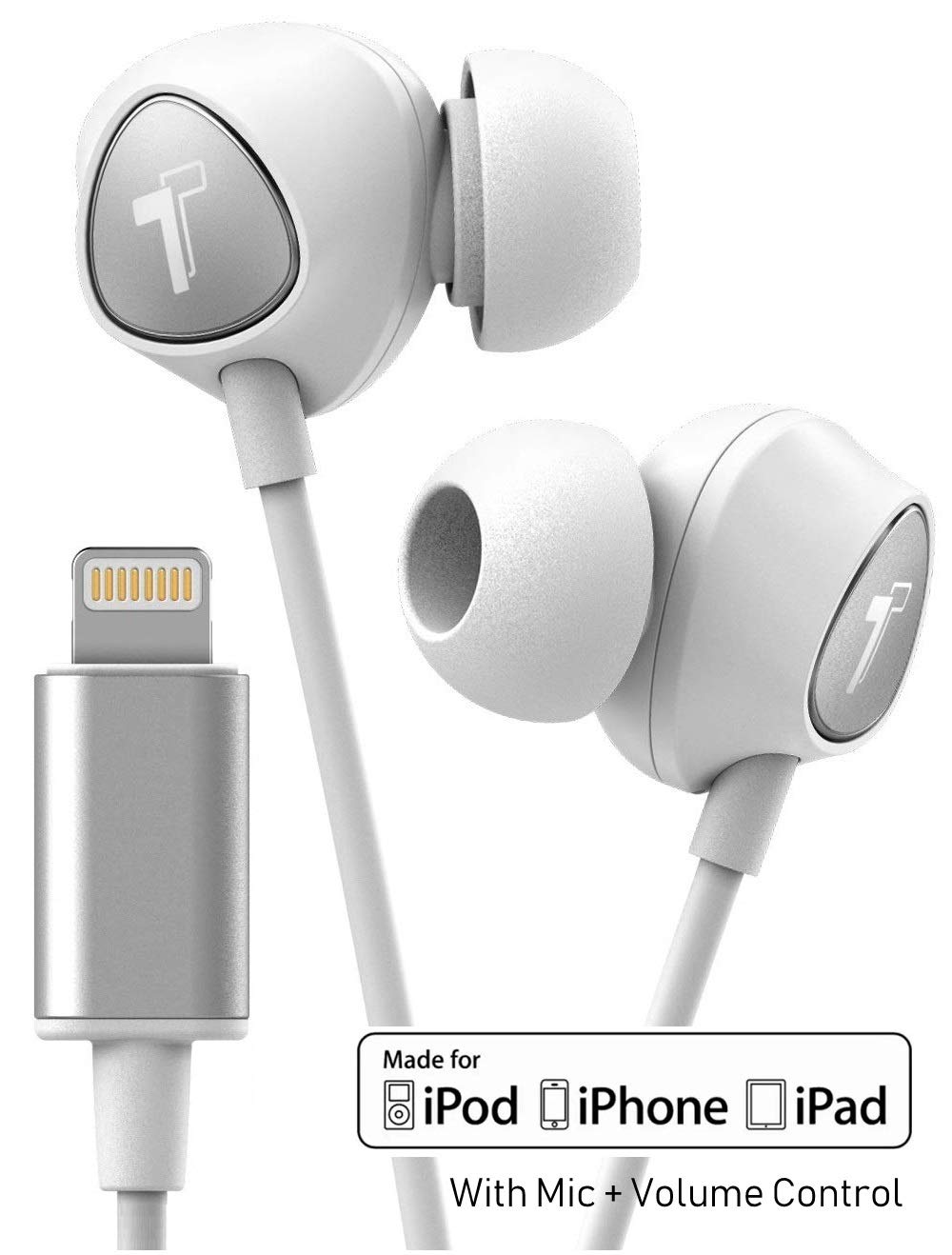 iPhone Earphones with Mic and Volume Control Remote in ...