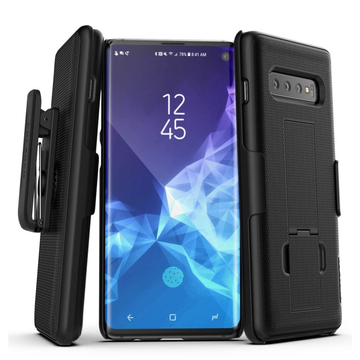 Galaxy S10 Duraclip Case And Holster Black