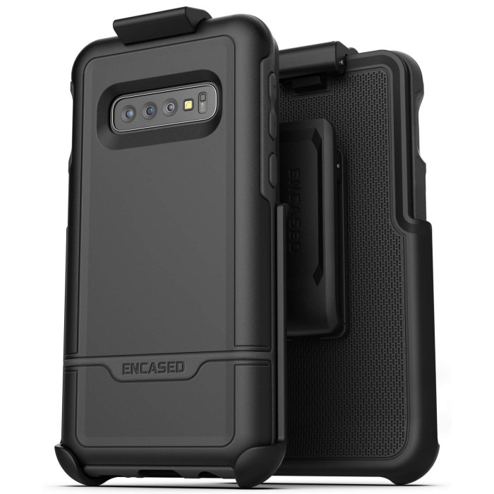 Galaxy S10 Plus Rebel Case And Holster Black