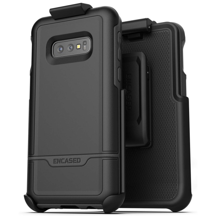 Galaxy S10e Rebel Case And Holster Black