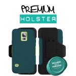 Galaxy S5 Exos Armor Case And Holster Green