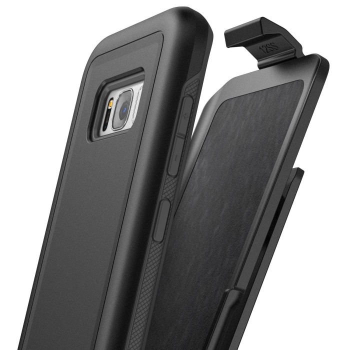 Galaxy S8 Rebel Case And Holster Black