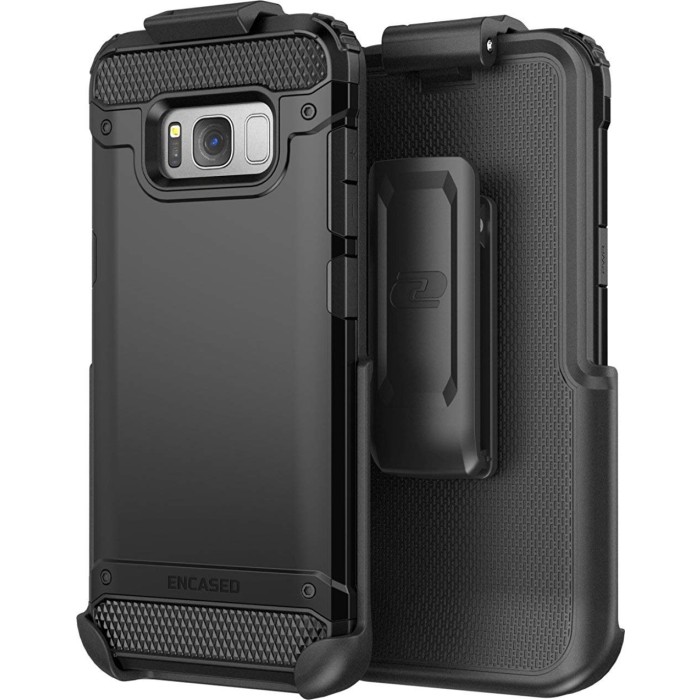 Galaxy S8 Scorpio R7 Case and Holster Black