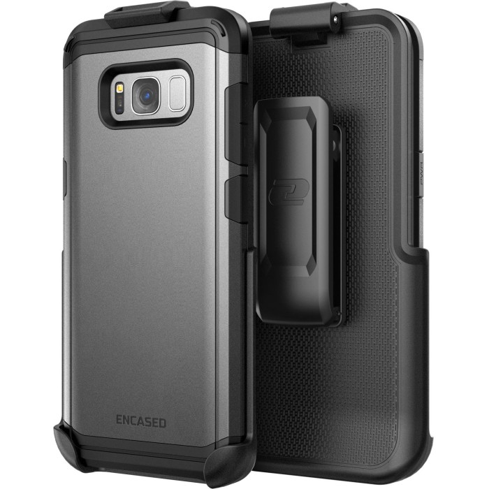 Galaxy S8 Scorpio Case and Holster Grey