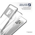 Galaxy S9 Reveal Case and Holster Silver