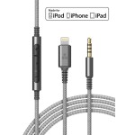 Headphone Cable With Remote Grey