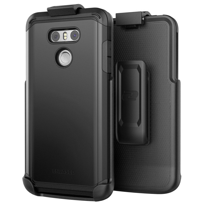 LG G6 Scorpio Case And Holster Black