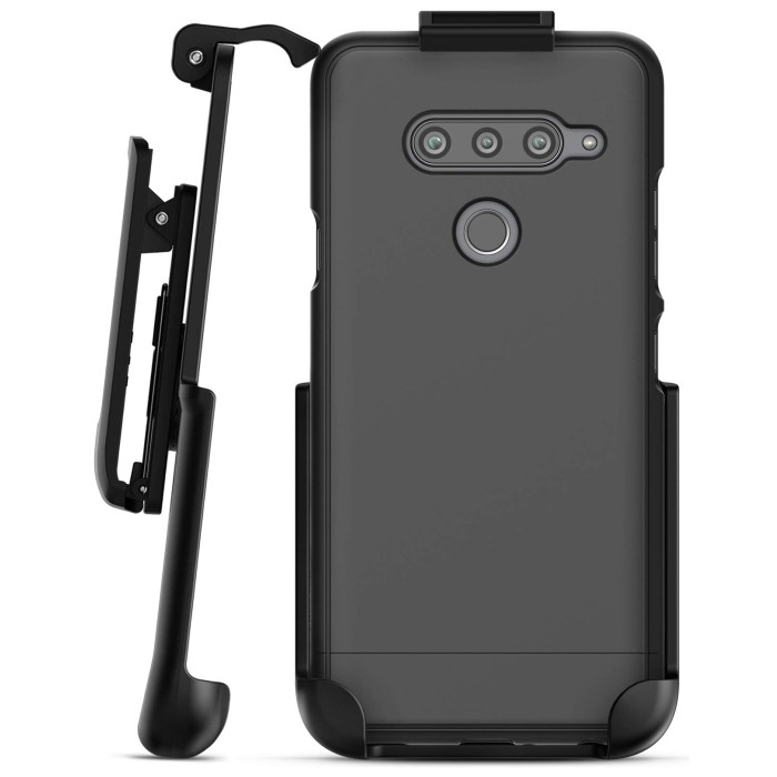 LG V40 Slimshield Case And Holster Black