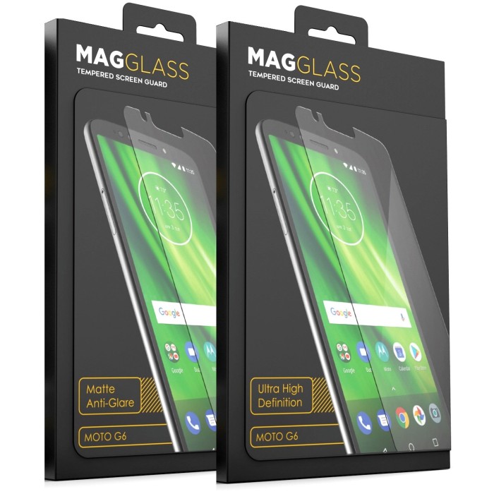 Moto G6 Magglass Screen Protector UHD and Matte 2PK