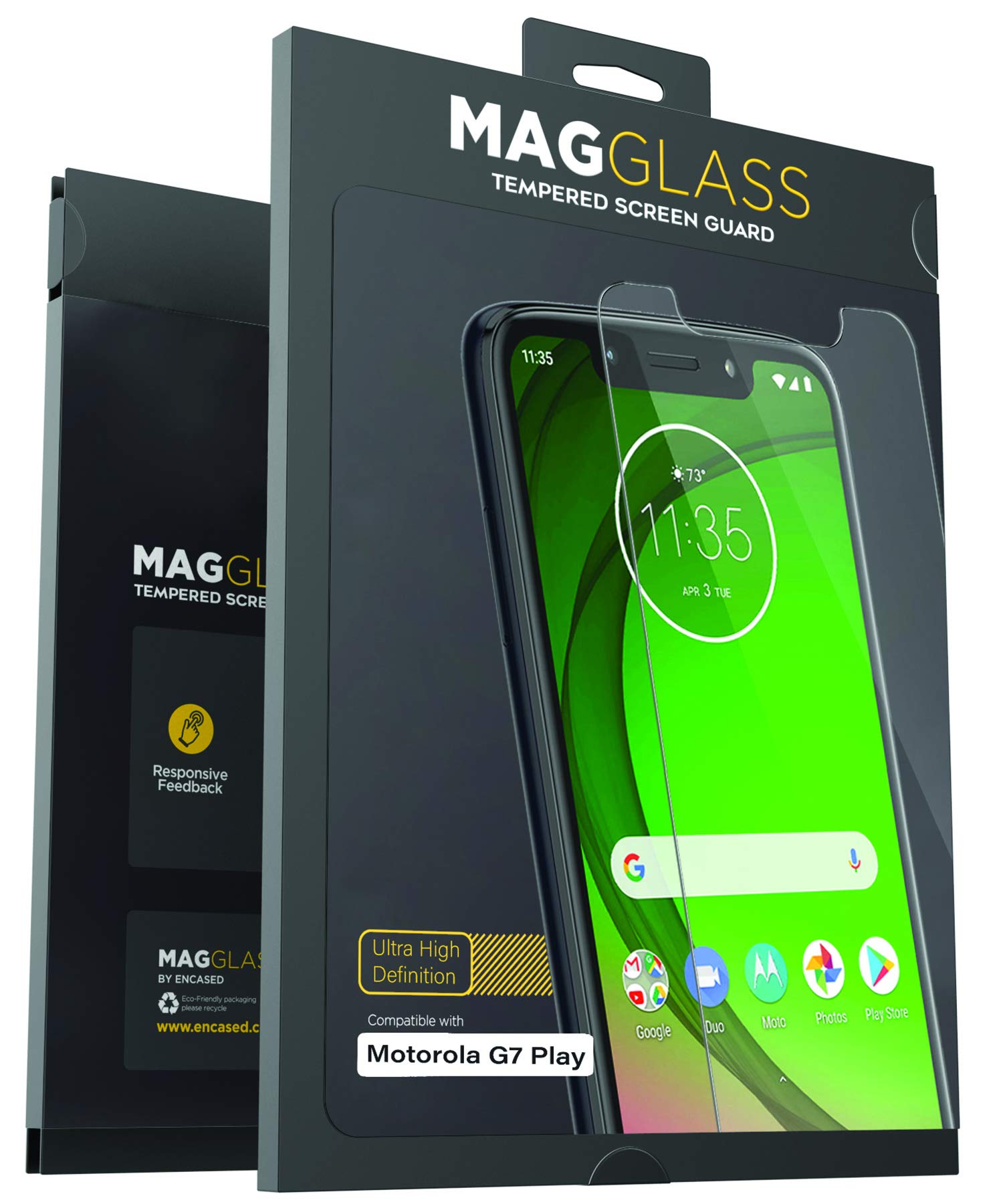 Moto G7 Play Magglass Screen Protector UHD Encased