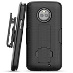Moto X4 Duraclip Case And Holster Black