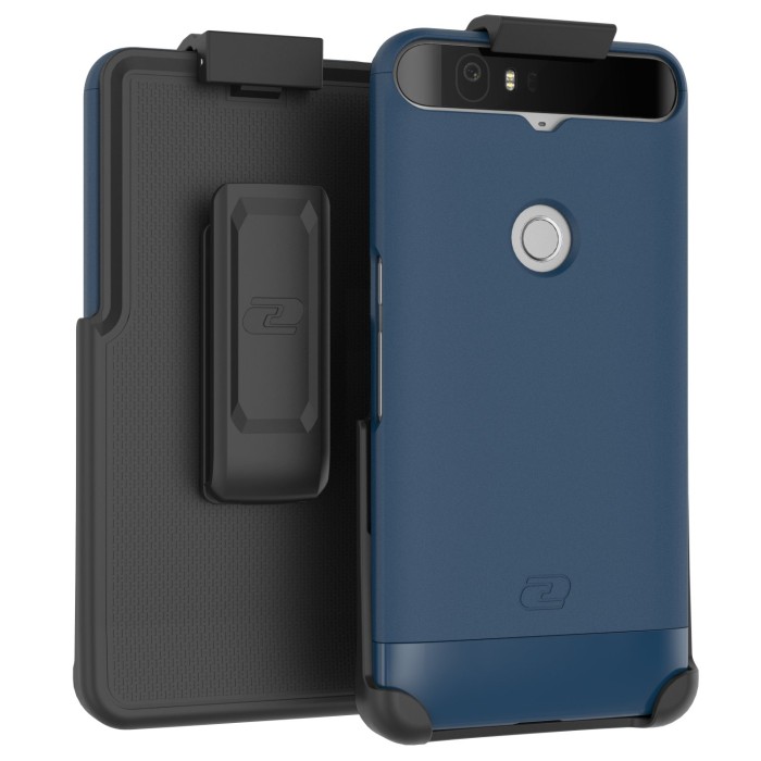 Nexus 6p Slimshield Case And Holster Blue