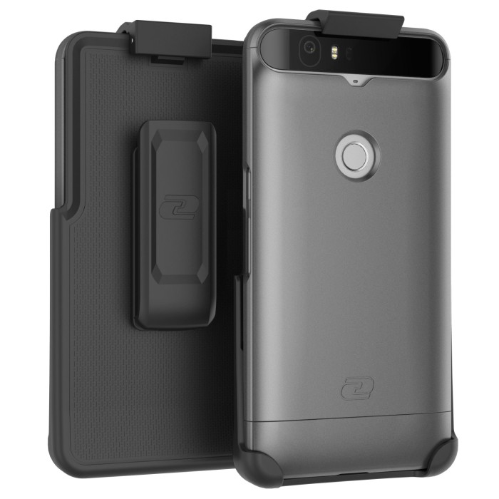 Nexus 6p Slimshield Case And Holster Grey