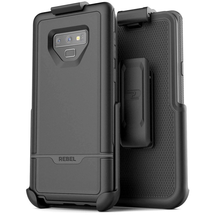 Note 9 Rebel Case And Holster Black