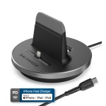 Galvanox PD Fast Charging MFi Lightning to USB-C Charging Stand for iPhone