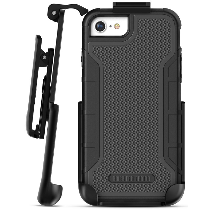 iPhone 6 Plus American Armor Case And Holster Black