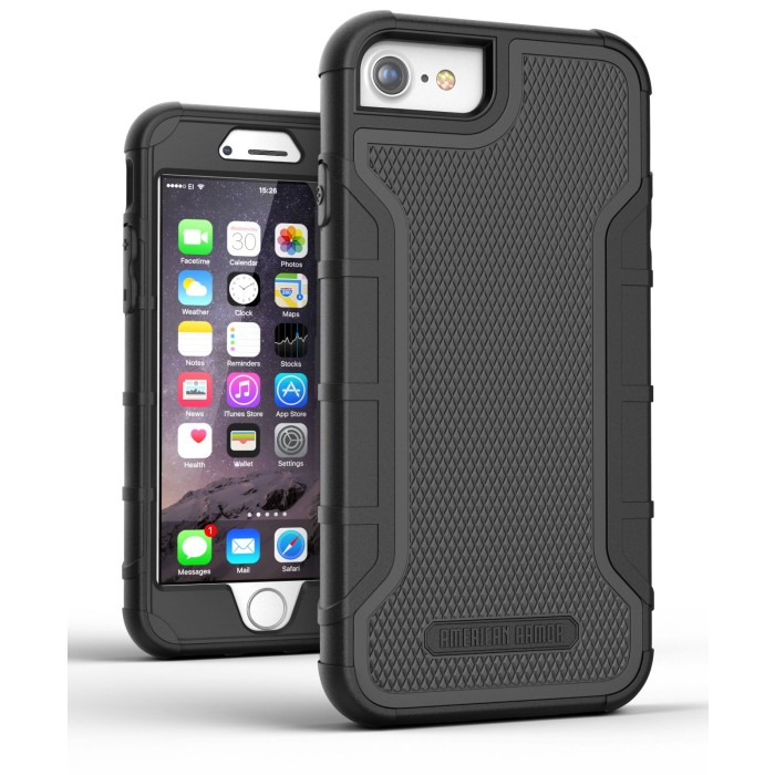 iPhone 6 Plus American Armor Case And Holster Black