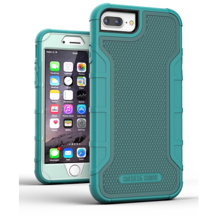 iPhone 8 Plus American Armor Case And Holster Green