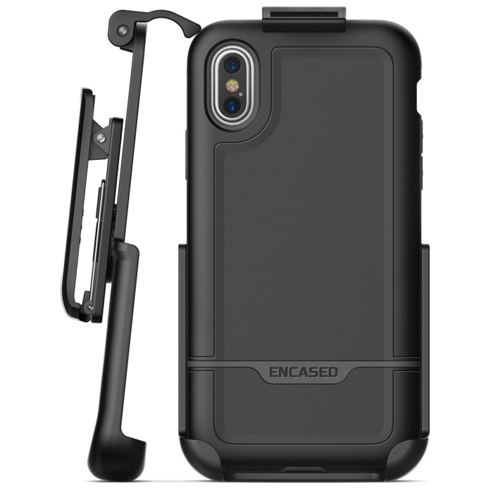 iPhone X Rebel Case And Holster Black