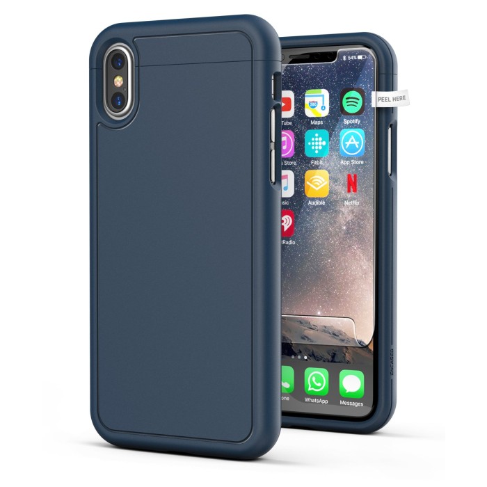 iPhone X Slimshield Case Blue