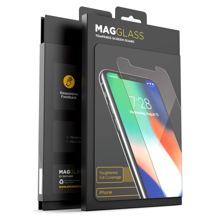 iPhone XS Max Magglass Screen Protector Case Friendly, Extreme Protection