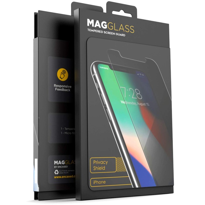 iPhone XS Max Magglass Screen Protector Privacy Anti Spy Case Friendly