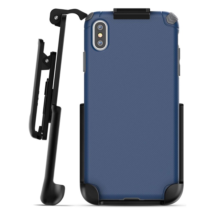iPhone Xs Max Nova Case and Holster Blue