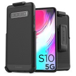Galaxy S10 5G Thin Armor Case and Holster Black