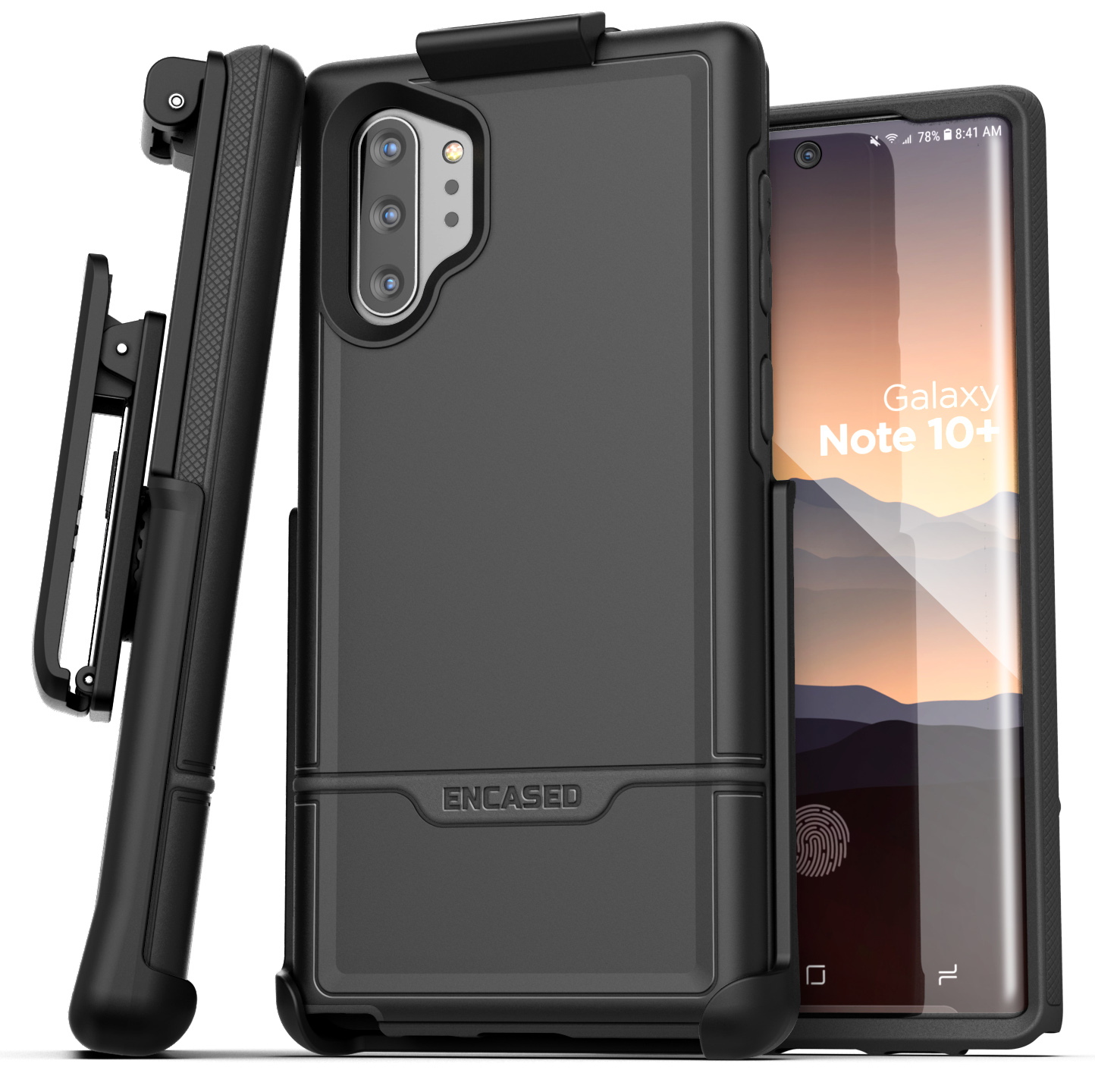Concentratie Theoretisch woestenij Galaxy Note 10 Plus Rebel Black with Holster - Encased
