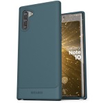 (2 Pack) Galaxy Note 10 Thin Armor and Clear Back Case Blue