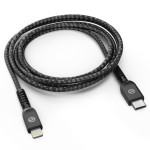 Lightning to USB C Braided Cable 5 ft Black