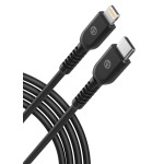 Lightning to USB C TPU Cable 1 ft Black 