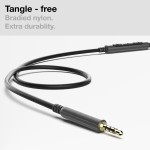 USB C Bose QC25 QC35 Noise Canceling 700 Replacement 2.5mm Aux Cable With Remote Black