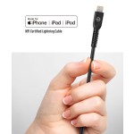 MFi Apple Certified USB C to Lightning Charger Black