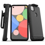 Pixel 4a Thin Armor Case and Holster Black