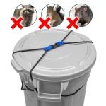 Rangland Animal-Proof Trash Can Lock - Blue (for 50-96 gallon trash cans)