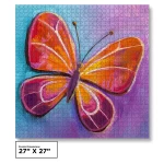 1000 Piece Butterfly Painting Jigsaw Puzzle (Puzzle Saver Kit Included)