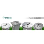 Rangland Animal-Proof Trash Can Lock - Black (for 30-50 gallon trash cans)