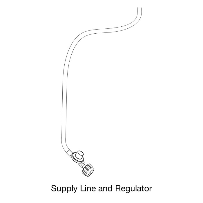 Rangland Patio Heater - Supply Line with Regulator
