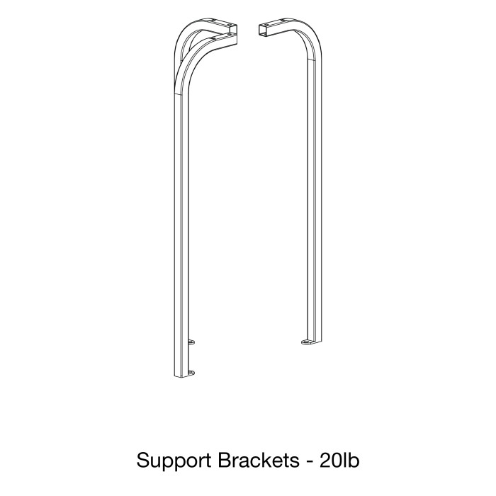 Rangland Patio Heater - Support Brackets - 20lb