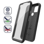 Pixel 4a 5G  Case with Screen Protector and Holster (Rebel Shield) Black