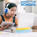 Thore Kids Headphones with Boom Microphone Orange/Blue
