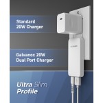 Galvanox 20W USB-C Flat Wall  Charger