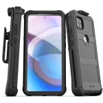 Motorola One 5G Ace Falcon Shield Case With Belt Clip Holster