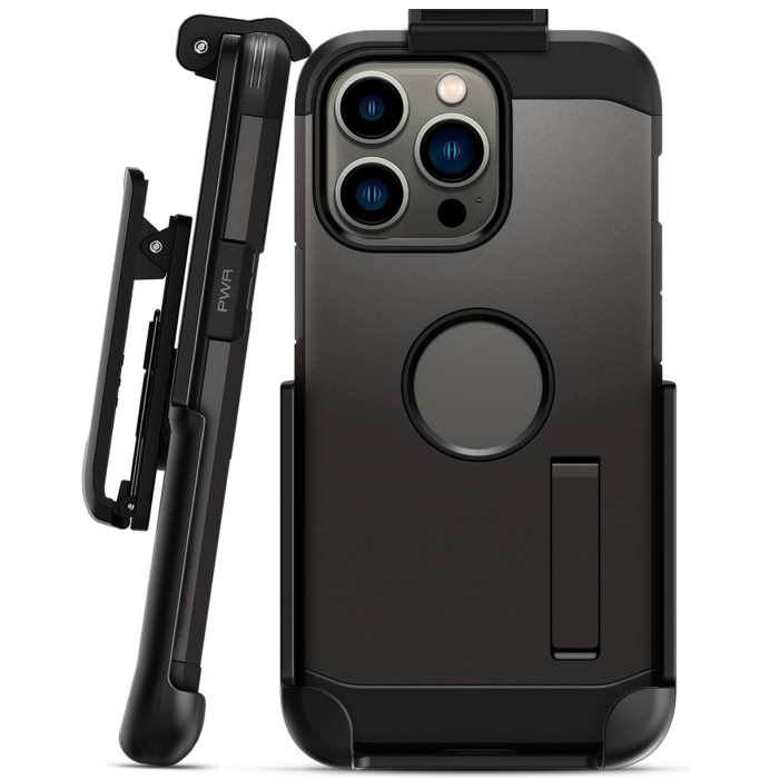 Shockproof Hybrid Defender Case + Belt Clip Holster For IPhone 12/13 Series – Rugged Heavy Duty Cover