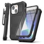 iPhone 13 Mini - Black Falcon Shield Case with Belt Clip Holster